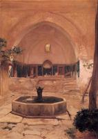 Leighton, Lord Frederick - Courtyard of a Mosque at Broussa